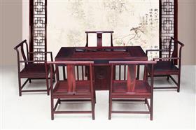 回纹明式茶台